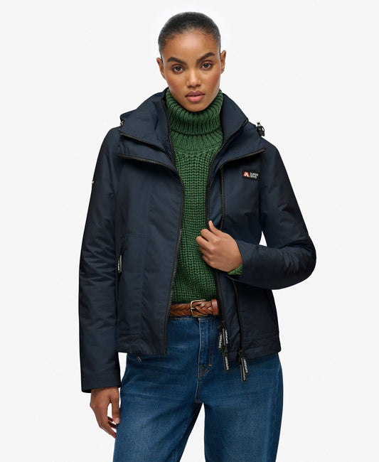 Hooded Mountain Windbreaker Jacket | Eclipse Navy