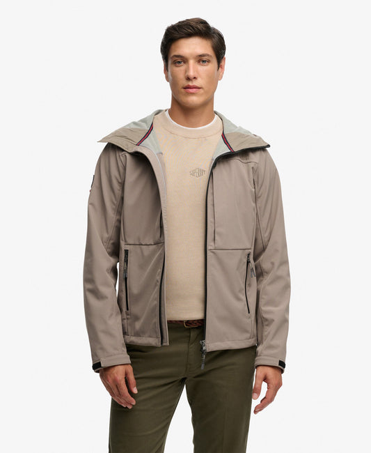 Hooded Softshell Trekker Jacket | Fort Taupe