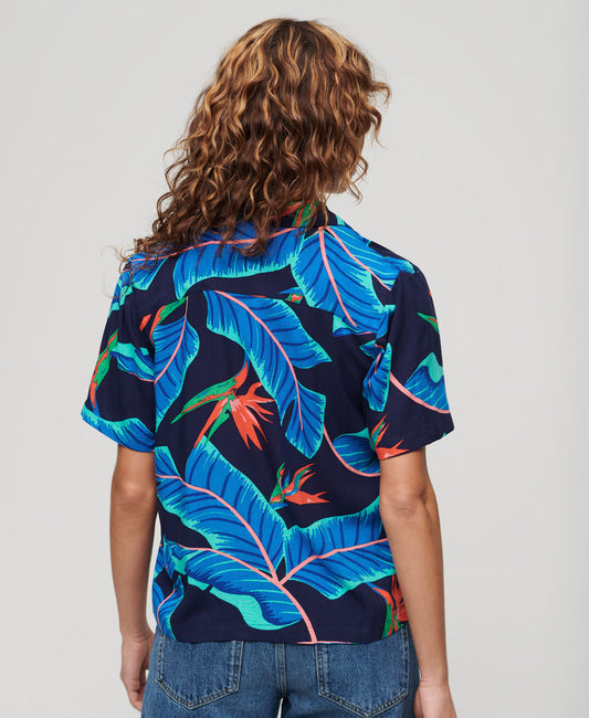 Beach Resort Shirt | Navy Paradise