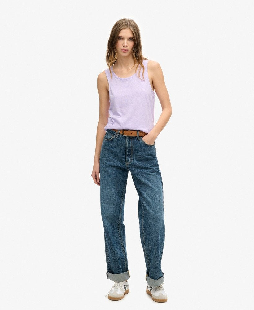Scoop Neck Tank Top | Light Lavender Purple