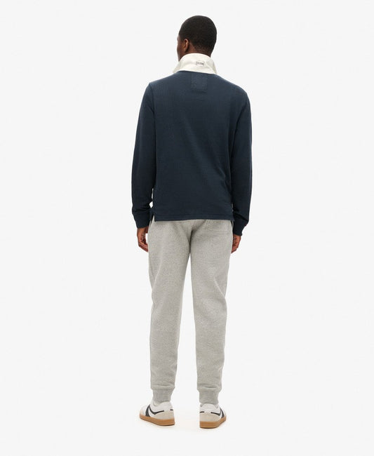 Duo Vintage Logo Graphic Slim Jogger | Athletic Grey Marle