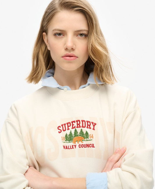 Travel Souvenir Loose Crew | Cream