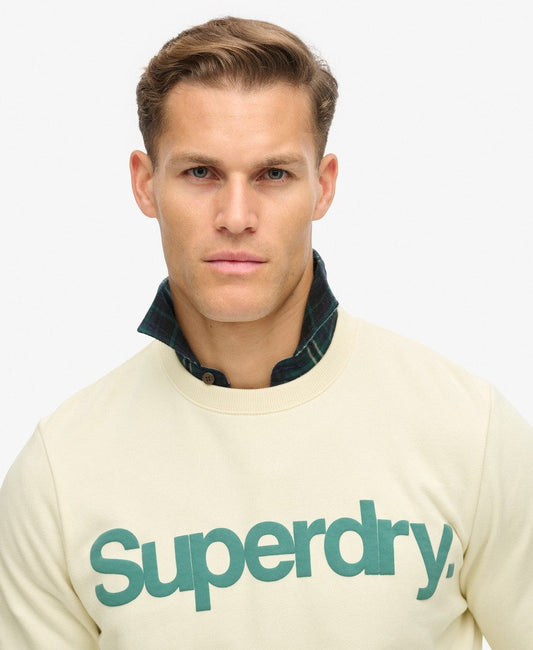 Classic Core Logo Sweatshirt | Oyster Cream