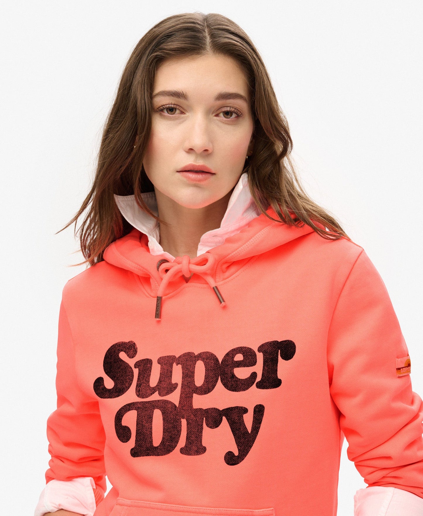 Cooper Tonal Logo Hoodie | Pastelline Coral