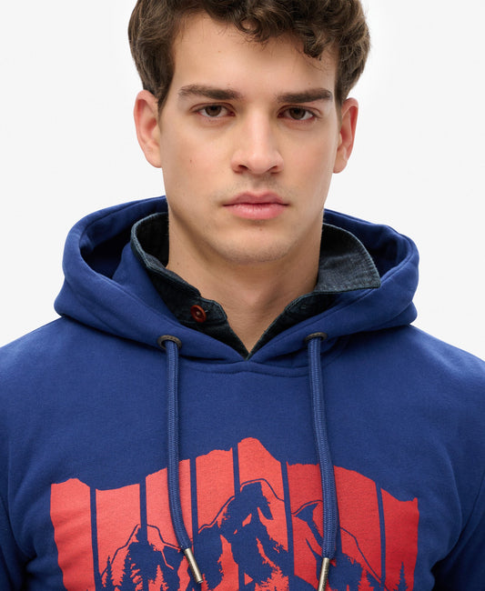 Mountain Rainbow Hoodie | Supermarine Navy