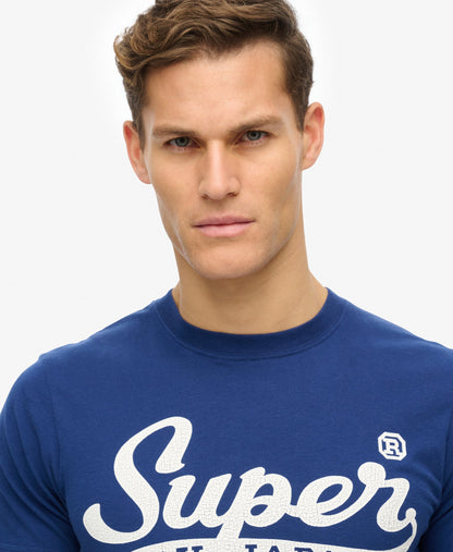 Standard Script Tee | Supermarine Navy