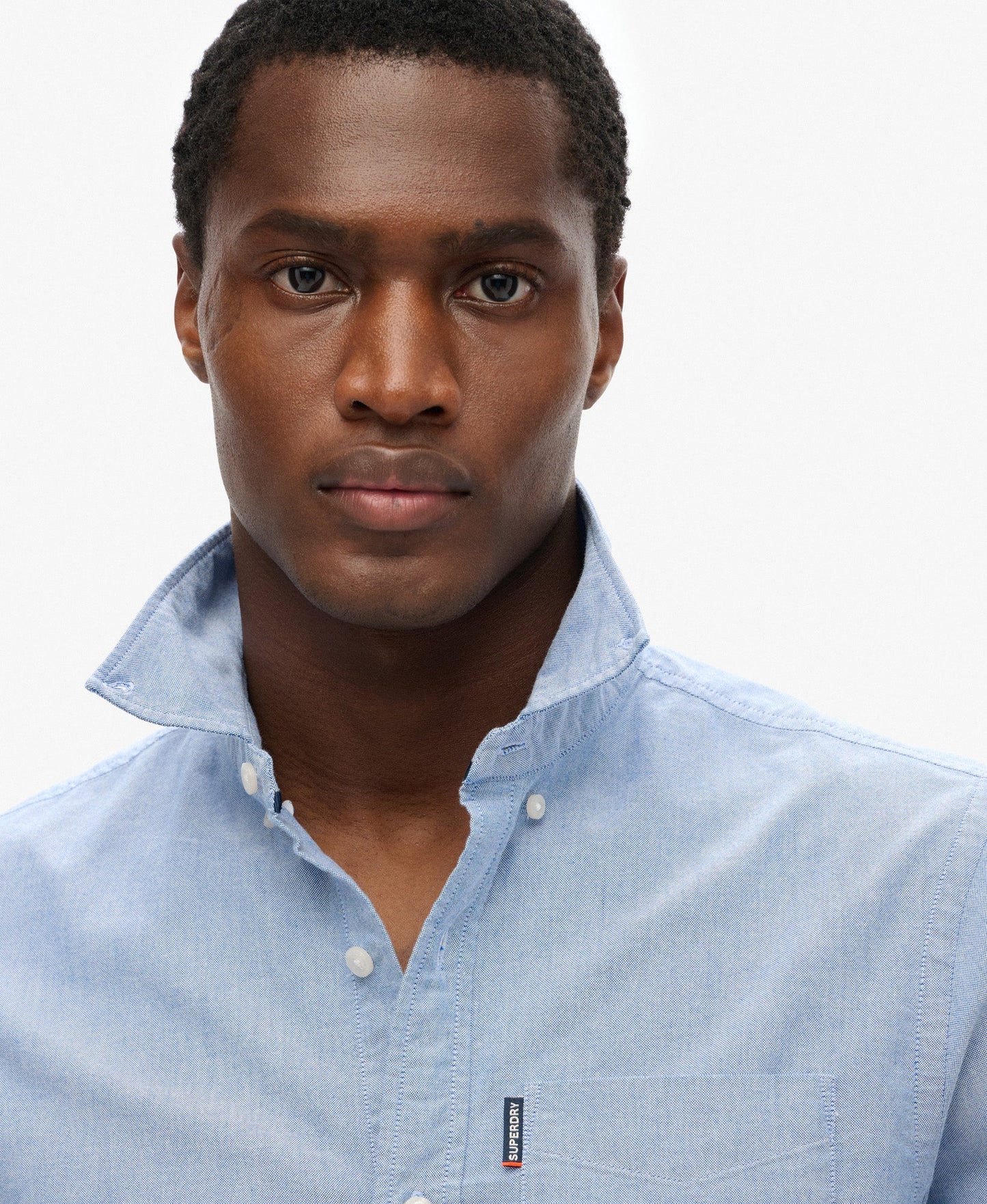 Essentials Oxford Shirt | Azure Blue Chambray Oxford