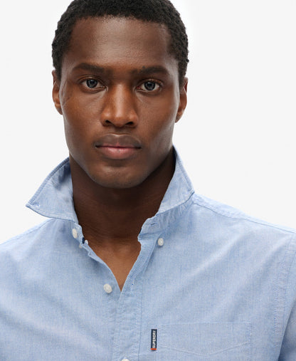 Essentials Oxford Shirt | Azure Blue Chambray Oxford