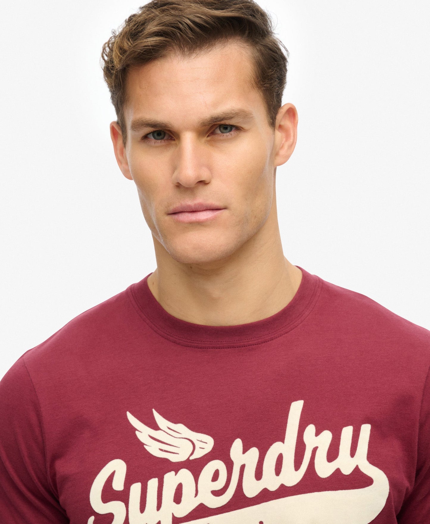 Flyers Script Tee | Port Red