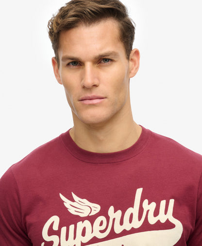 Flyers Script Tee | Port Red