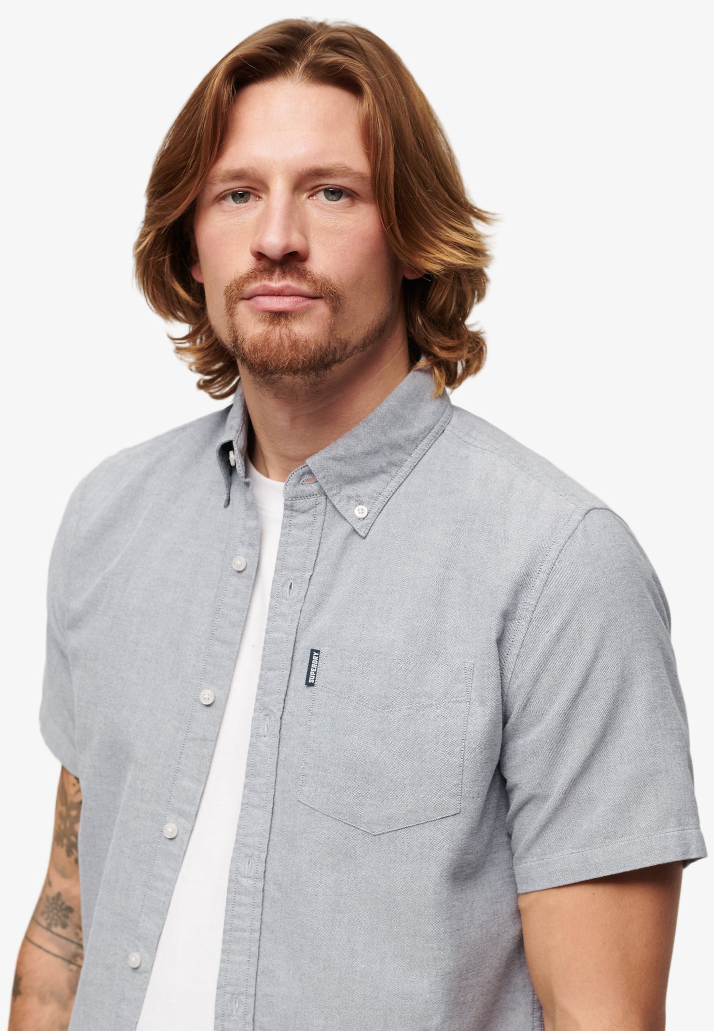 Vintage Oxford Short Sleeve Shirt | Navy