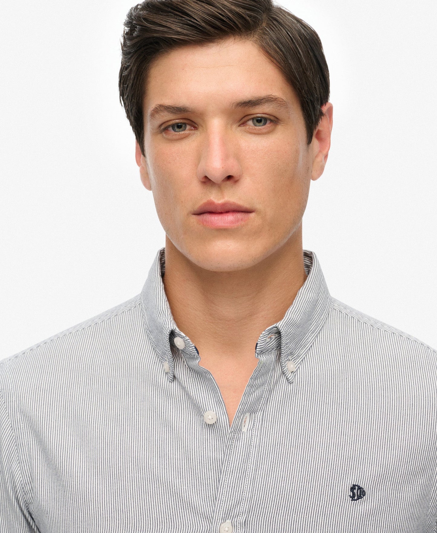 Classic Oxford Long Sleeve Shirt | Needle Ticking Stripe