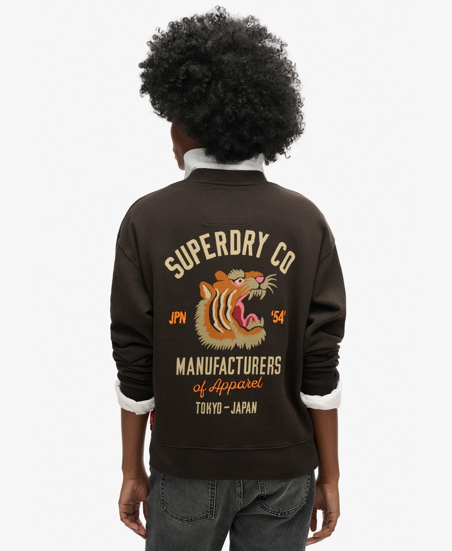 Workwear Graphic Loose Crew | Bison Black