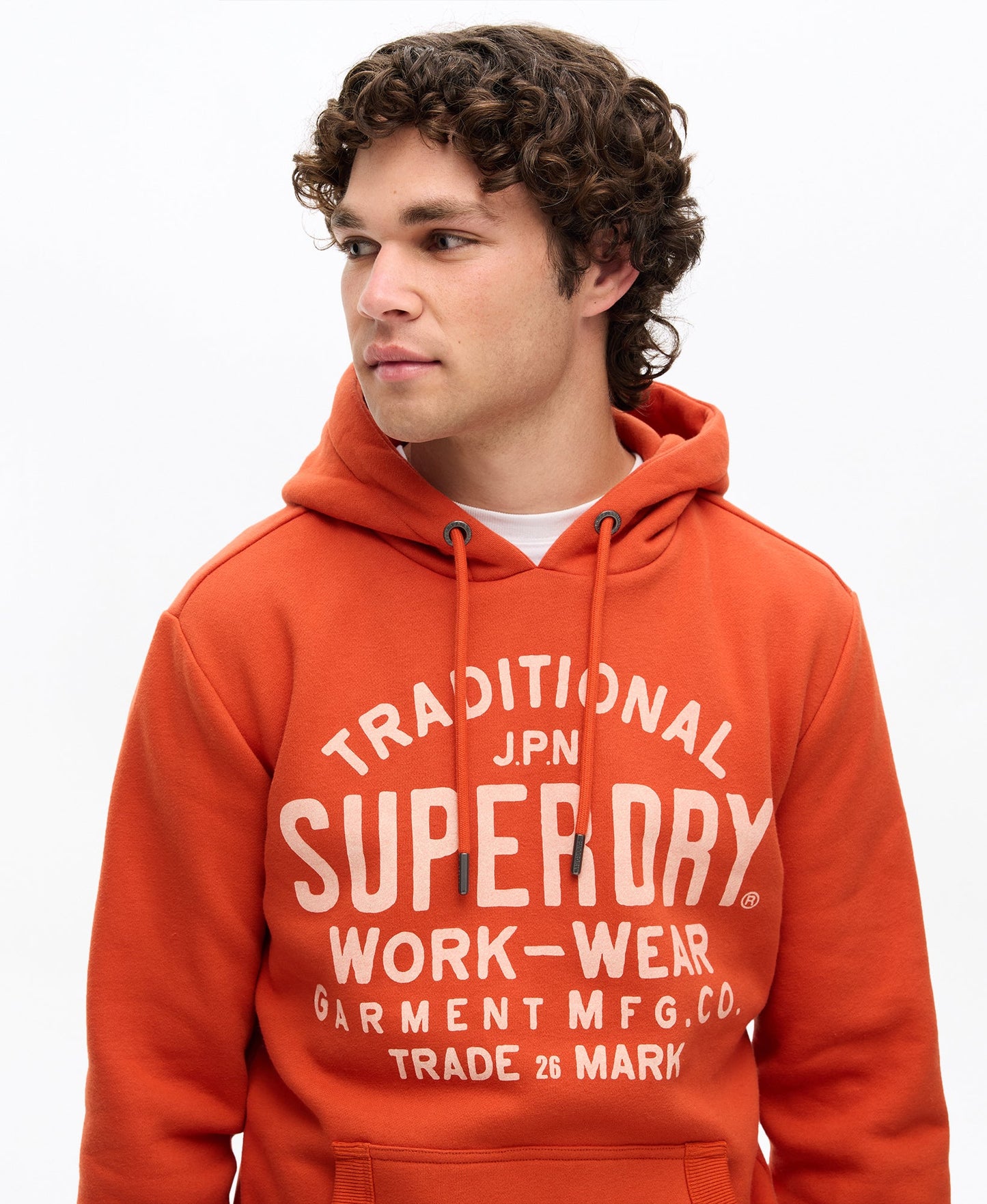 Workwear Hoodie | Denim Co Rust Orange