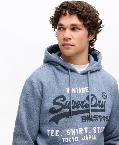 Vintage Logo Relaxed Hoodie | Tois Blue Grit