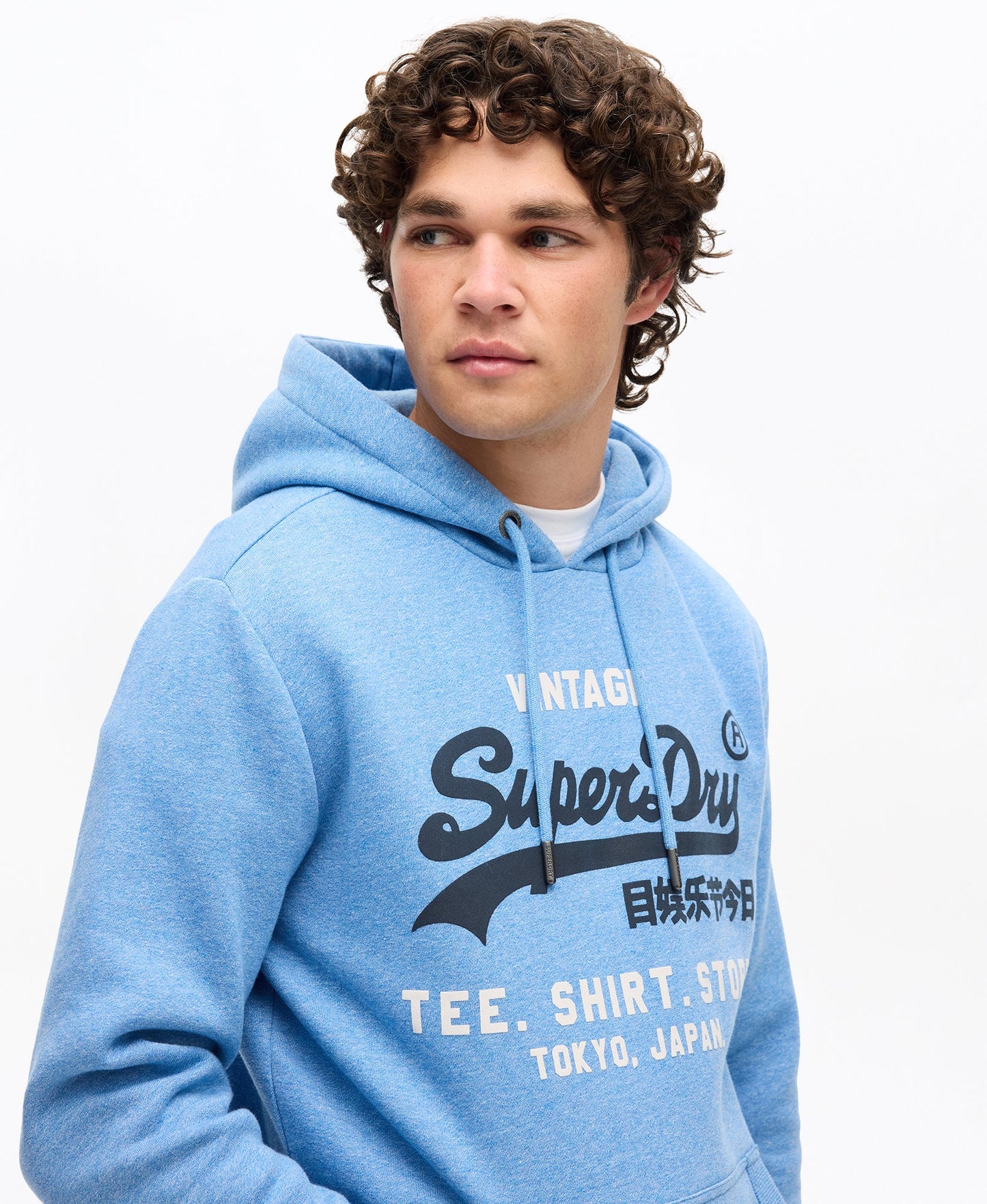 Vintage Logo Relaxed Hoodie | Fresh Blue Grit