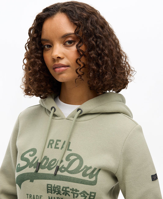 Vintage Logo Relaxed Hoodie | Seagrass Green