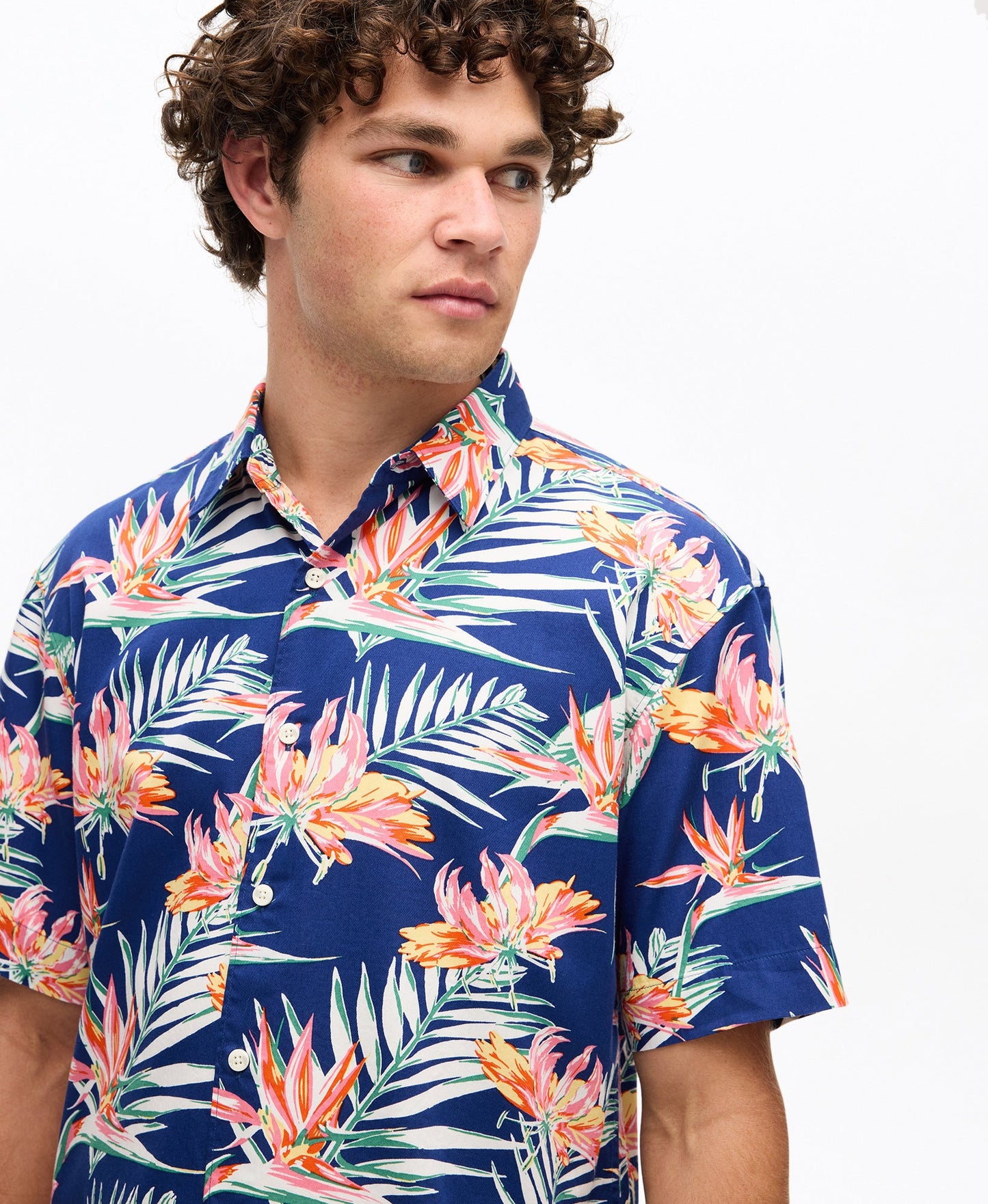 Hawaiian Shirt | Navy Paradise