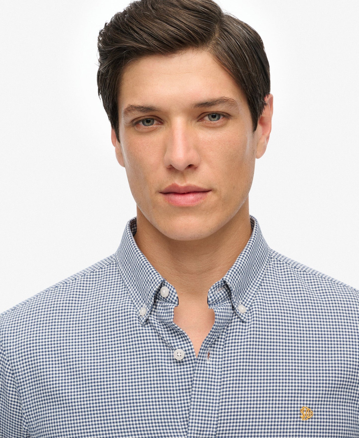 Classic Oxford Long Sleeve Shirt | Ocean Navy Gingham