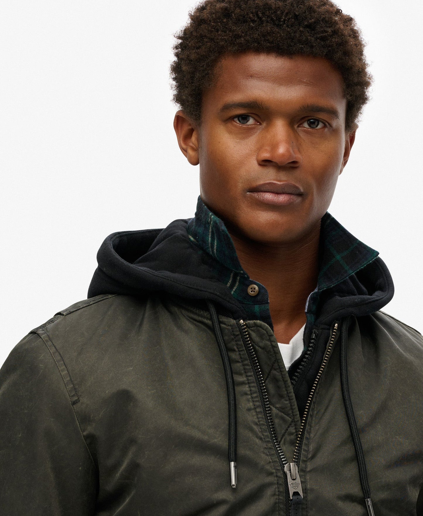 Military Ma1 Bomber Jacket | Washed Dark Green