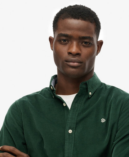 Classic Needle Cord Shirt | Enamel Green