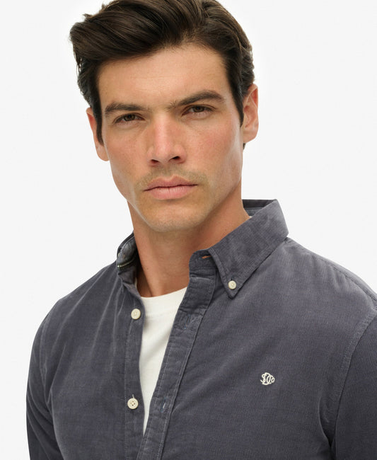 Classic Needle Cord Shirt | Lauren Navy