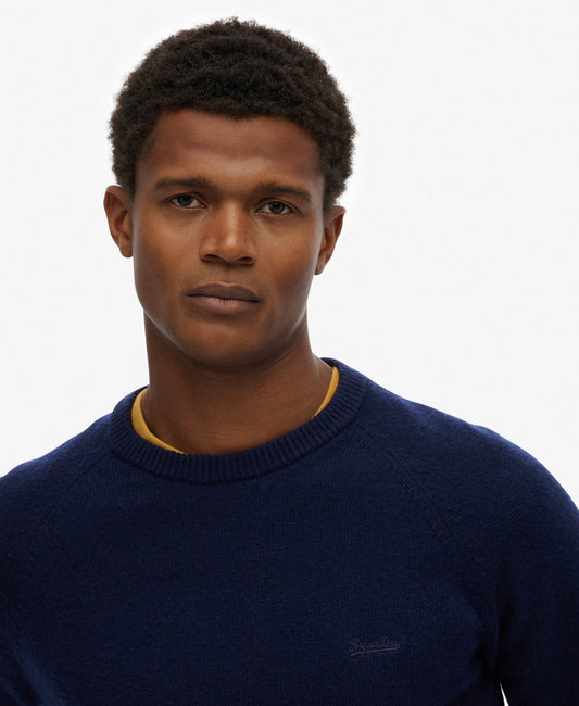 Wool Blend Jumper | Mariner Blue Marle
