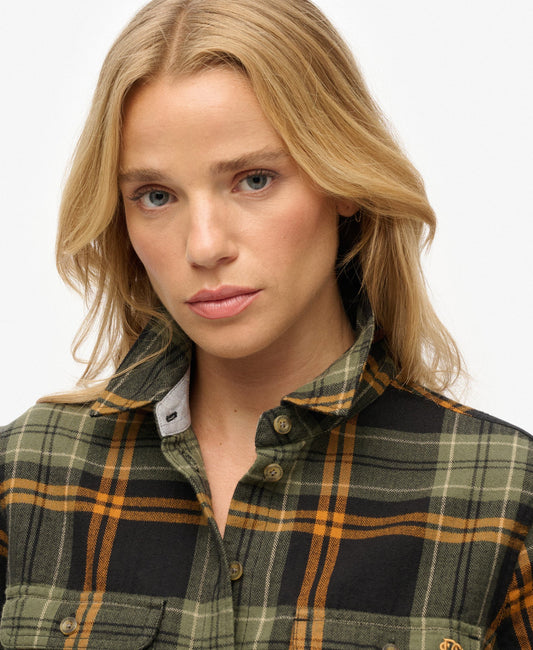 Lumberjack Check Flannel Shirt | Black/Green Check
