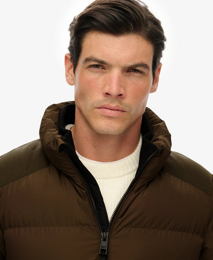 Sports Puffer Jacket | Slate Brown