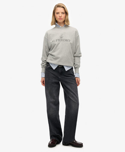 Mid Rise Wide Leg Jean | Overdyed Black 30