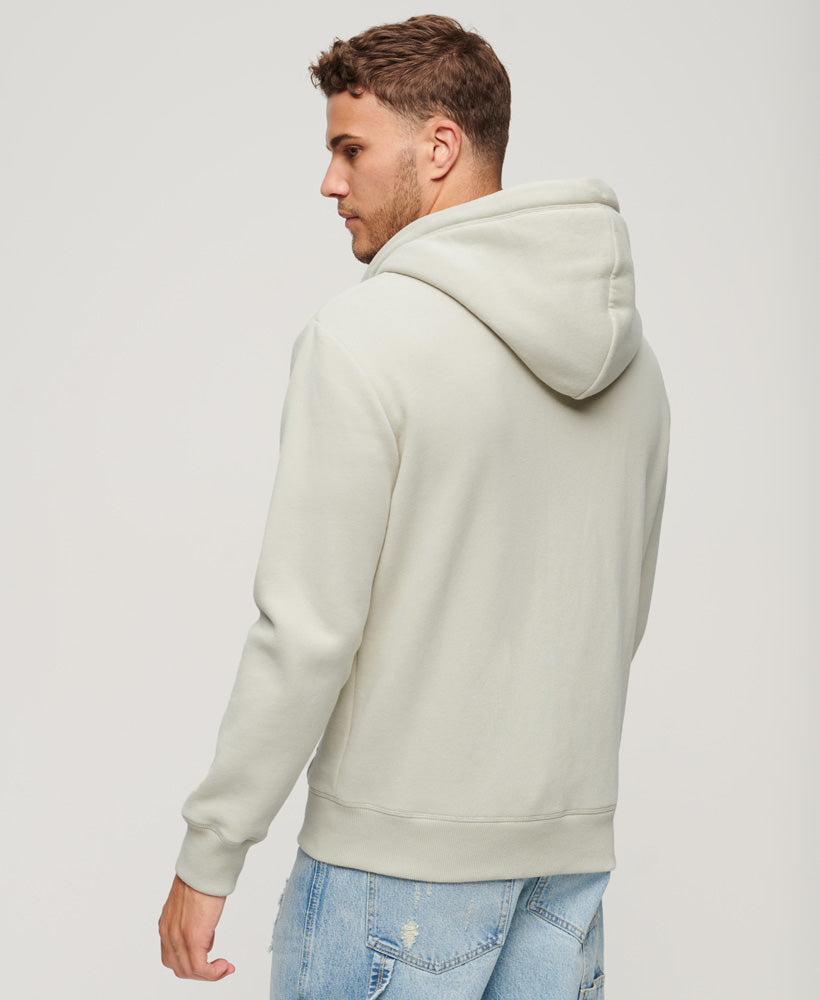 Essential Logo Slim Fit Ziphood | Light Stone Beige