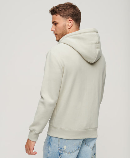 Essential Logo Slim Fit Ziphood | Light Stone Beige
