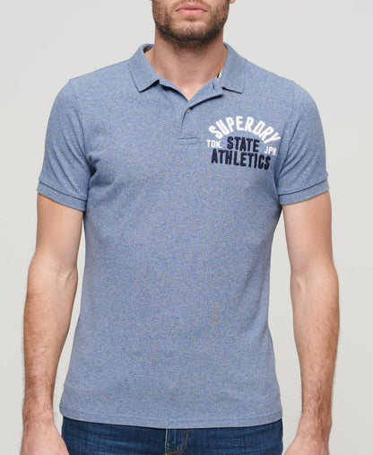 Applique Classic Fit Polo | Bay Blue Marle