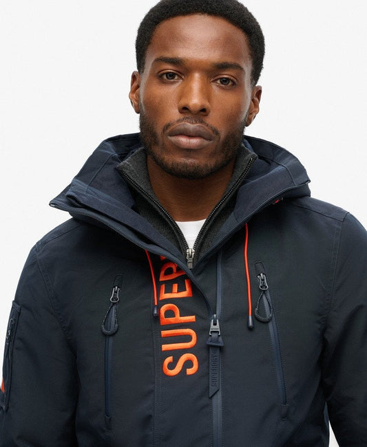 Ultimate Embroidered Windbreaker Slim Fit Jacket | Eclipse Navy