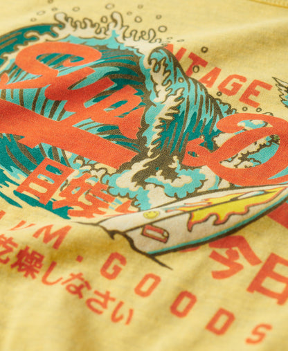 La Vintage Logo Graphic Slim Tank Top | Sun Yellow Marle