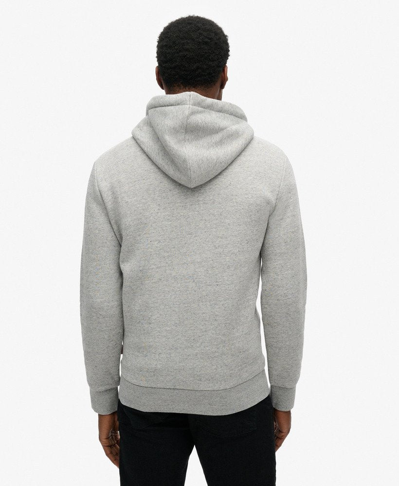Neon Vintage Logo Graphic Hoodie | Athletic Grey Marle