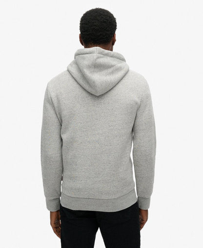 Neon Vintage Logo Graphic Hoodie | Athletic Grey Marle