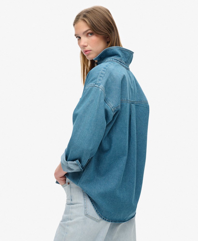 Denim Overshirt | Vintage Blue Wash