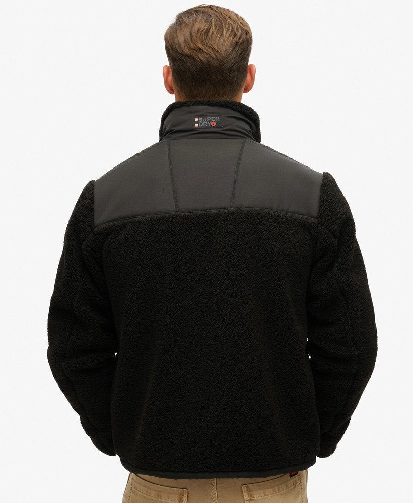 Relaxed Fleece Trekker Jacket | Black