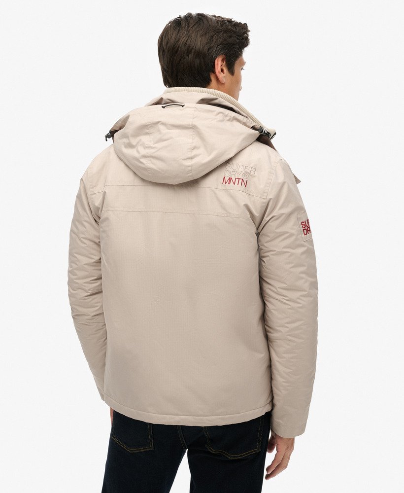 Hooded Mountain Windbreaker Slim Fit Jacket | Chateau Grey