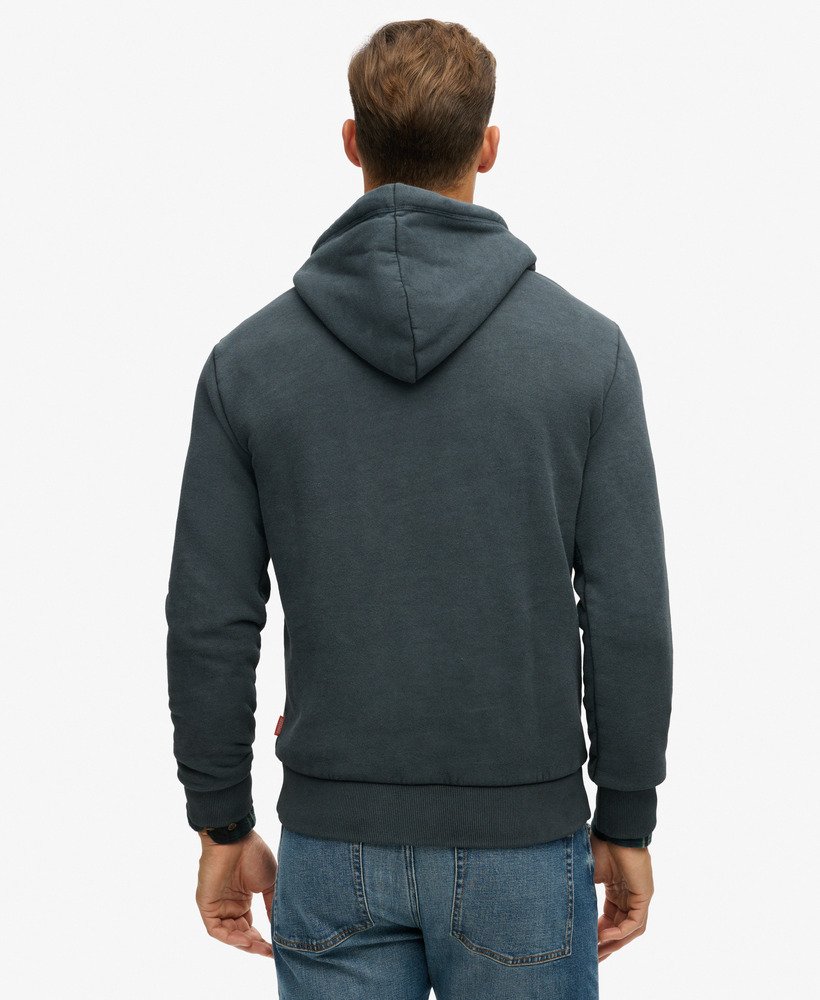 Duo Vintage Logo Hoodie | Jet Black