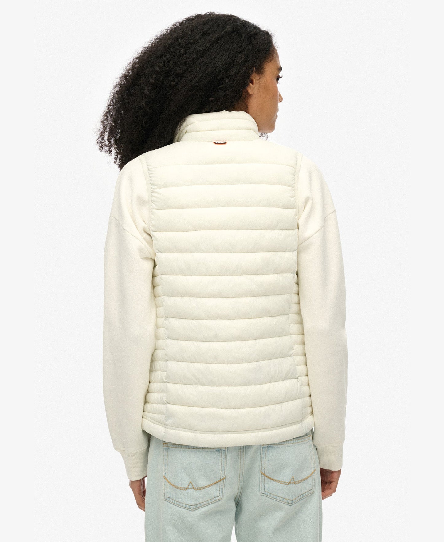 Fuji Lite Padded Slim Fit Gilet | Off Grey