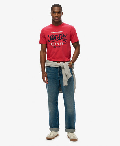 Perfect Fit Script Tee | Soda Pop Red