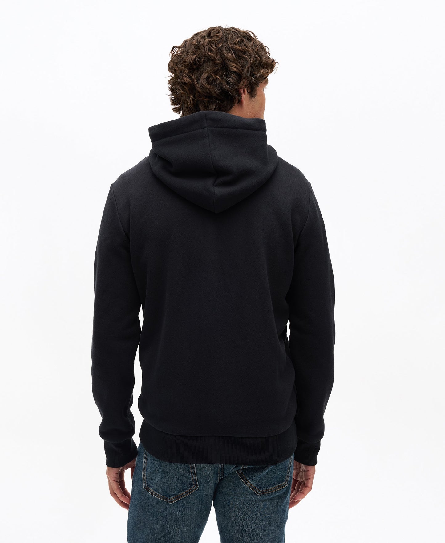 Vintage Logo Relaxed Hoodie | Jet Black