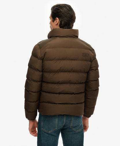 Sports Puffer Jacket | Slate Brown