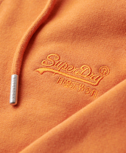 Essential Logo Slim Fit Ziphood | Mojave Orange