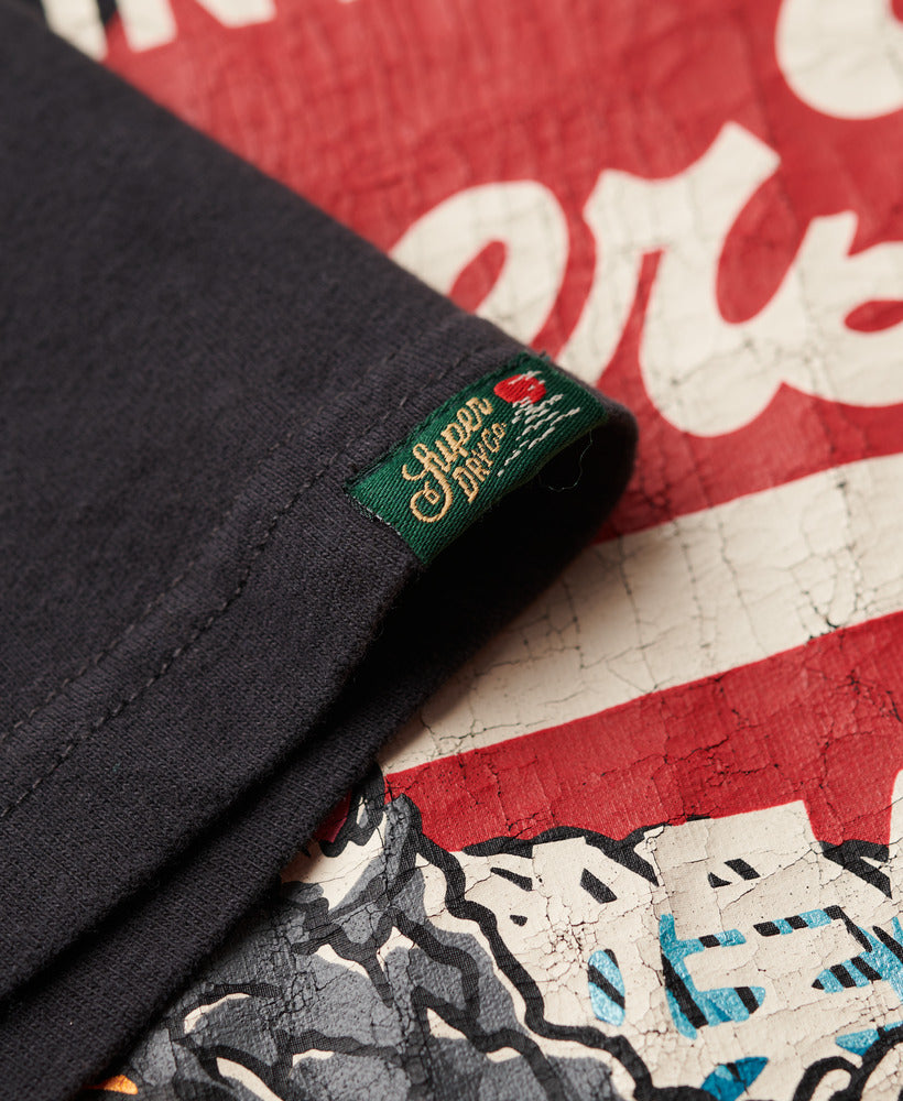 Tokyo Vintage Logo Graphic Tee | Bison Black