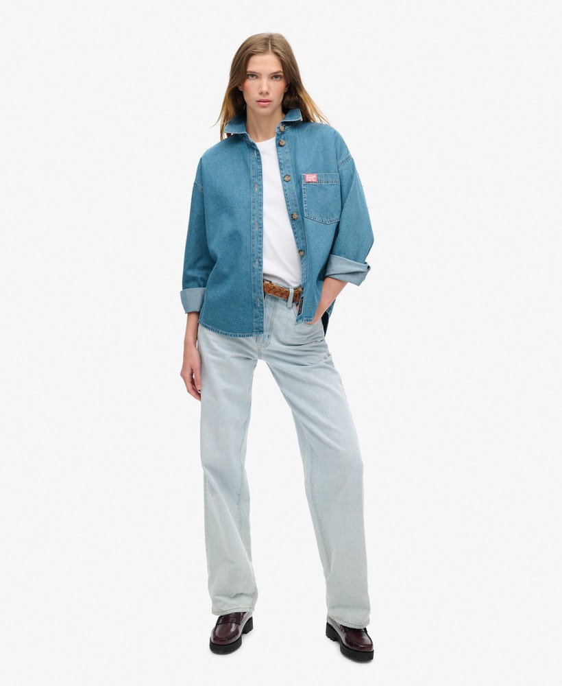 Denim Overshirt | Vintage Blue Wash