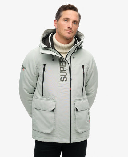 Hooded Ultimate Embroidered Windbreaker | Puritan Grey