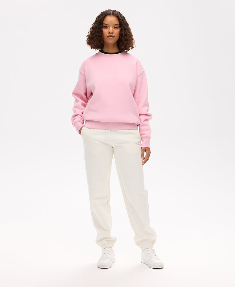 Essential Logo Crew Sweat | Romance Rose Pink